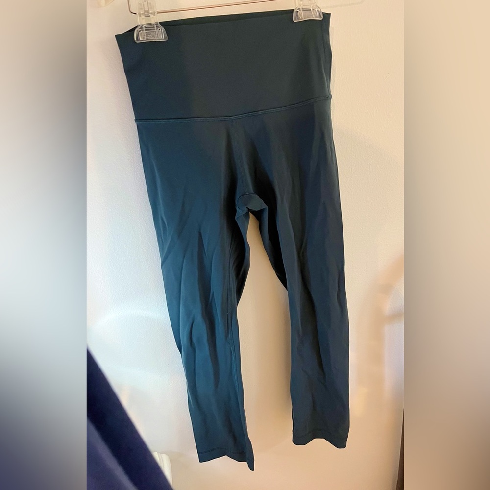 Lululemon Nocturnal Teal Cropped Luxtreme Leggings